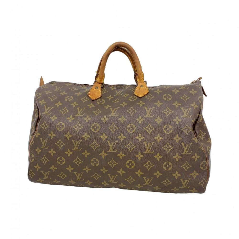 Louis Vuitton Monogram Speedy 40 Handbag M41107 Brown Women's